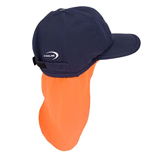E.COOLINE Powercool SX3 Basecap PRO Gr. L blau/orange - mit Nackenschutz - Körperkühlung bei Arbeit oder Sommerhitze - Kopfbedeckung mit Kühlung - kühlende Basecap - waschbar - Made in Germany E.COOLINE Powercool SX3 Basecap PRO Gr. L blau/orange - mit Nackenschutz - Körperkühlung bei Arbeit oder Sommerhitze - Kopfbedeckung mit Kühlung - kühlende Basecap - waschbar - Made in Germany von E.COOLINE