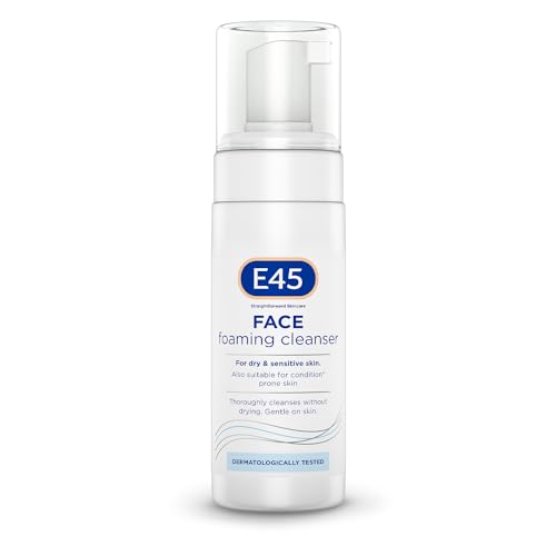 E45 Face Wash Foaming Cleanser – Daily Face Cleanser for Dry and Sensitive Skin – Gentle Facial Cleanser – Removes Excess Oil and Makeup for Clean, Soft Skin - Skin Care Facewash for Women & Mens Skin E45 Face Wash Foaming Cleanser – Daily Face Cleanser for Dry and Sensitive Skin – Gentle Facial Cleanser – Removes Excess Oil and Makeup for Clean, Soft Skin - Skin Care Facewash for Women & Mens Skin von E45