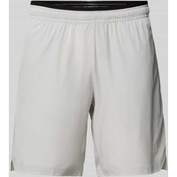 EA7 Emporio Armani Loose Fit Sweatshorts mit Label-Print Modell 'VENTUS' in Hellgrau, Größe XXL EA7 Emporio Armani Loose Fit Sweatshorts mit Label-Print Modell 'VENTUS' in Hellgrau, Größe XXL von EA7 Emporio Armani