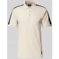 EA7 Emporio Armani Poloshirt mit Label-Patch in Offwhite, Größe XXL von EA7 Emporio Armani