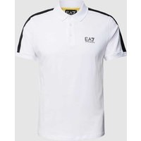 EA7 Regular Fit Poloshirt mit Label-Print in Weiss, Größe XXL von EA7