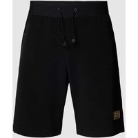 EA7 Emporio Armani Shorts mit Label-Badge in Black, Größe L von EA7 Emporio Armani