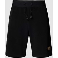 EA7 Emporio Armani Shorts mit Label-Badge in Black, Größe S von EA7 Emporio Armani