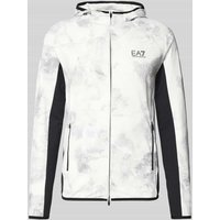 EA7 Emporio Armani Sweatjacke mit Label-Print Modell 'VIGOR' in Hellgrau, Größe XXXL EA7 Emporio Armani Sweatjacke mit Label-Print Modell 'VIGOR' in Hellgrau, Größe XXXL von EA7 Emporio Armani