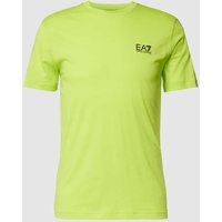 EA7 Emporio Armani T-Shirt mit Label-Detail in Neon Gruen, Größe L von EA7 Emporio Armani