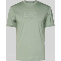 EA7 Emporio Armani T-Shirt mit Label-Print Modell 'TRAIN' in Mint, Größe M von EA7 Emporio Armani