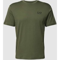 EA7 Emporio Armani T-Shirt mit Label-Print auf der Rückseite in Oliv, Größe M von EA7 Emporio Armani