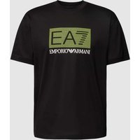 EA7 Emporio Armani T-Shirt mit Label-Print in Black, Größe L von EA7 Emporio Armani