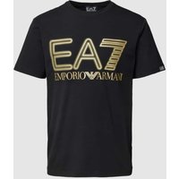 EA7 Emporio Armani T-Shirt mit Label-Print in Black, Größe S von EA7 Emporio Armani