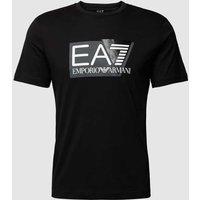 EA7 Emporio Armani T-Shirt mit Label-Print in Black, Größe XL von EA7 Emporio Armani