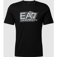 EA7 Emporio Armani T-Shirt mit Label-Print in Black, Größe XXL von EA7 Emporio Armani