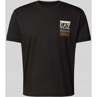 EA7 Emporio Armani T-Shirt mit Label-Print in Black, Größe XXXL von EA7 Emporio Armani