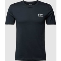 EA7 Emporio Armani T-Shirt mit Label-Print in Dunkelblau, Größe L von EA7 Emporio Armani