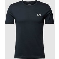 EA7 Emporio Armani T-Shirt mit Label-Print in Dunkelblau, Größe M von EA7 Emporio Armani