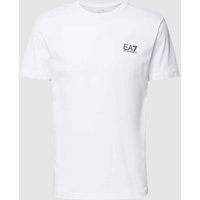 EA7 Emporio Armani T-Shirt mit Label-Print in Weiss, Größe L von EA7 Emporio Armani