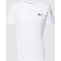 EA7 Emporio Armani T-Shirt mit Label-Print in Weiss, Größe XL von EA7 Emporio Armani