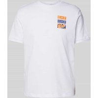 EA7 Emporio Armani T-Shirt mit Label-Print in Weiss, Größe XXL von EA7 Emporio Armani