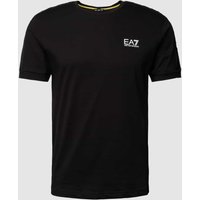 EA7 Emporio Armani T-Shirt mit Logo-Print in Black, Größe S von EA7 Emporio Armani