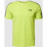 EA7 Emporio Armani T-Shirt mit Logo-Print in Neon Gruen, Größe L von EA7 Emporio Armani