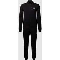 EA7 Emporio Armani Trainingsanzug mit Logo-Detail in Black, Größe L von EA7 Emporio Armani