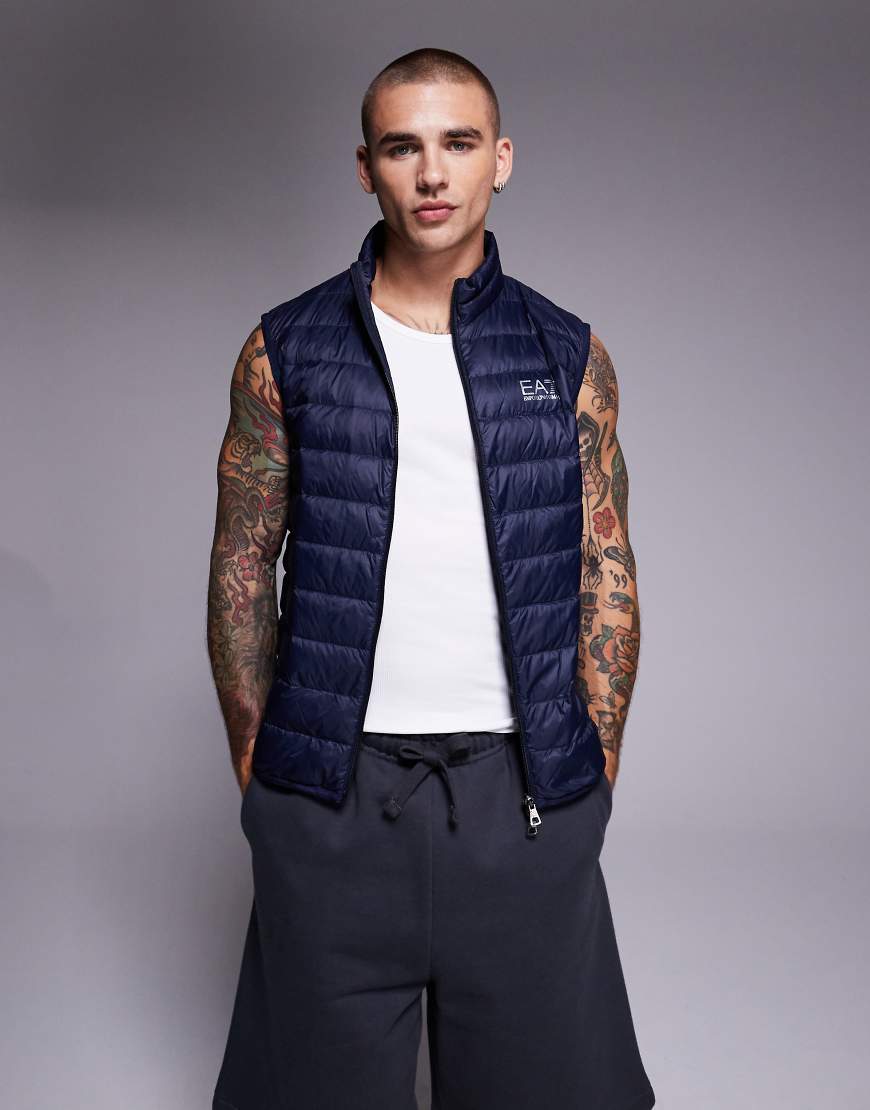 Armani - EA7 - Leichte, wattierte Weste in Marineblau von EA7