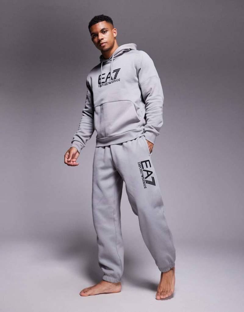 Armani - EA7 Train Visibility - Jogginghose in Grau mit Logo, Kombiteil von EA7