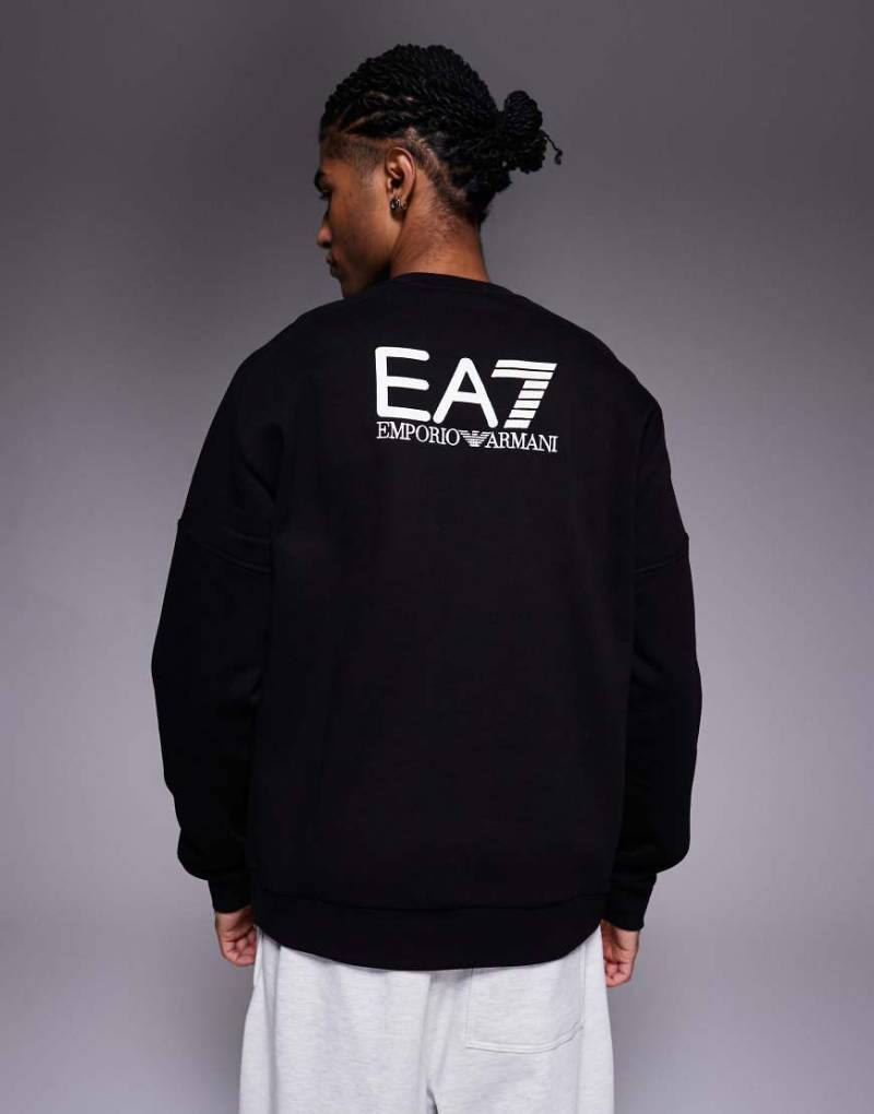 Armani - EA7 Train Visibility - T-Shirt in Schwarz mit Logo von EA7