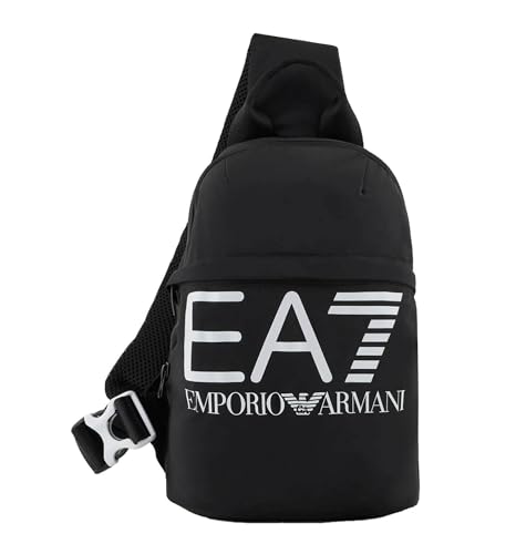 Borsa tracolla uomo Emporio Armani EA7 train U pouch shoulder bag black/ white UBS24EA03 249500 4R911 Media von EA7