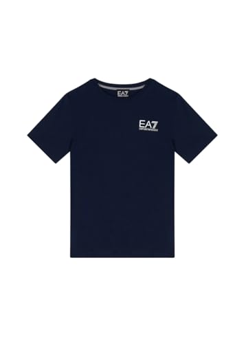 EA7 Armani Core Identity Boy T-Shirt für Kinder, schwarz, 8NBT51 BJ02Z 1200, Nero, 8 Jahre von EA7