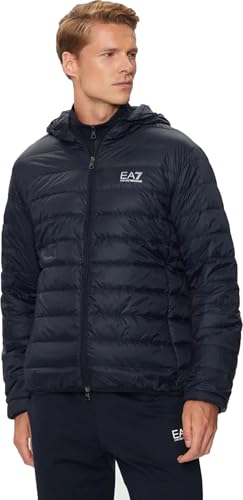 EA7 Herren Leichte Jacke Mit Logo Auf Der Brust, Blue, XS von EA7