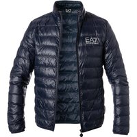 EA7 Herren Daunenjacke blau Mikrofaser unifarben von EA7