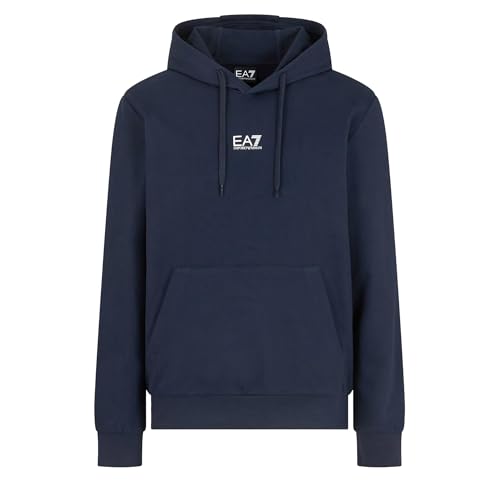 EA7 EMPORIO ARMANI 7 Logo EA M BLAU BLAU HOODIE, blau, 80 von EA7