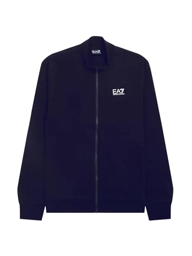 EA7 Emporio Armani Core Identity Herren-Sweatshirt aus Baumwollmischung - 8NPM36-PJVTZ, blau, XXXXXL von EA7