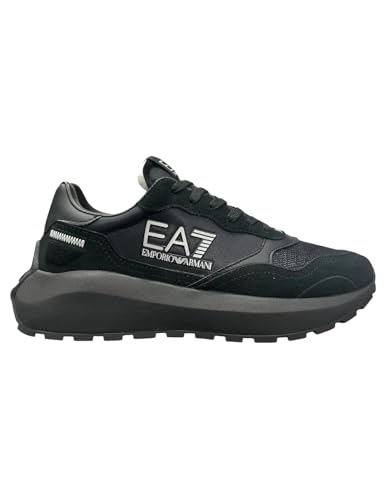 EA7 Emporio Armani Herren-Sportschuhe, klassisches Design, Schwarz, Schwarz , 42.5 EU von EA7