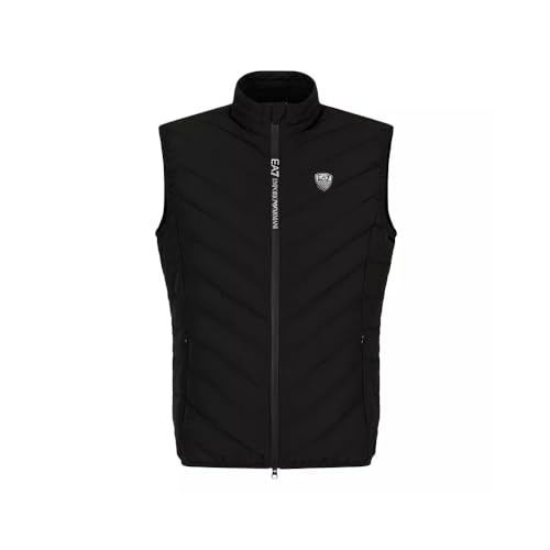 EA7 Emporio Armani Packable Herrenweste Modell 8NPQ02 PNE1Z, Schwarz , XS von EA7