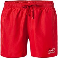 EA7 Herren Badeshorts rot Mikrofaser unifarben von EA7