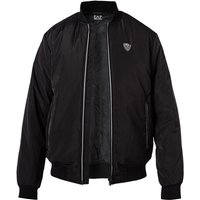 EA7 Herren Blouson Schwarz Mikrofaser unifarben von EA7