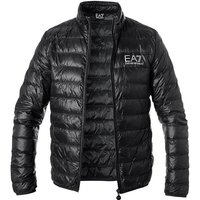 EA7 Herren Daunenjacke schwarz Mikrofaser unifarben von EA7