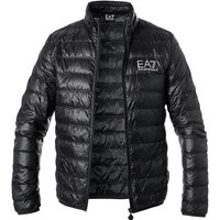 EA7 Herren Daunenjacke schwarz Mikrofaser unifarben von EA7