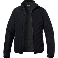 EA7 Herren Daunenjacke schwarz Mikrofaser unifarben von EA7