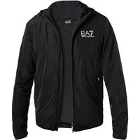 EA7 Herren Jacke schwarz Mikrofaser unifarben von EA7