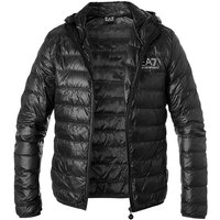 EA7 Herren Daunenjacke schwarz Mikrofaser unifarben von EA7