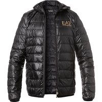 EA7 Herren Daunenjacke schwarz Mikrofaser unifarben von EA7