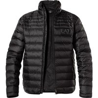 EA7 Herren Daunenjacke schwarz Mikrofaser unifarben von EA7