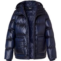 EA7 Herren Daunenjacke blau Mikrofaser unifarben von EA7