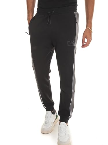 EA7 Herren Jogginghose von Side Brand, Schwarz, L von EA7