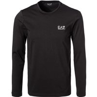 EA7 Herren Longsleeve schwarz Baumwolle von EA7