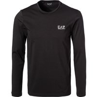 EA7 Herren Longsleeve schwarz Baumwolle von EA7