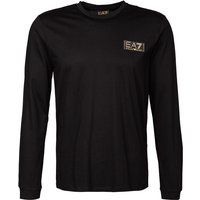 EA7 Herren Longsleeve schwarz Baumwolle von EA7