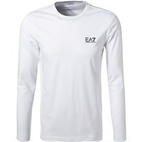 EA7 Herren Longsleeve weiß Baumwolle von EA7